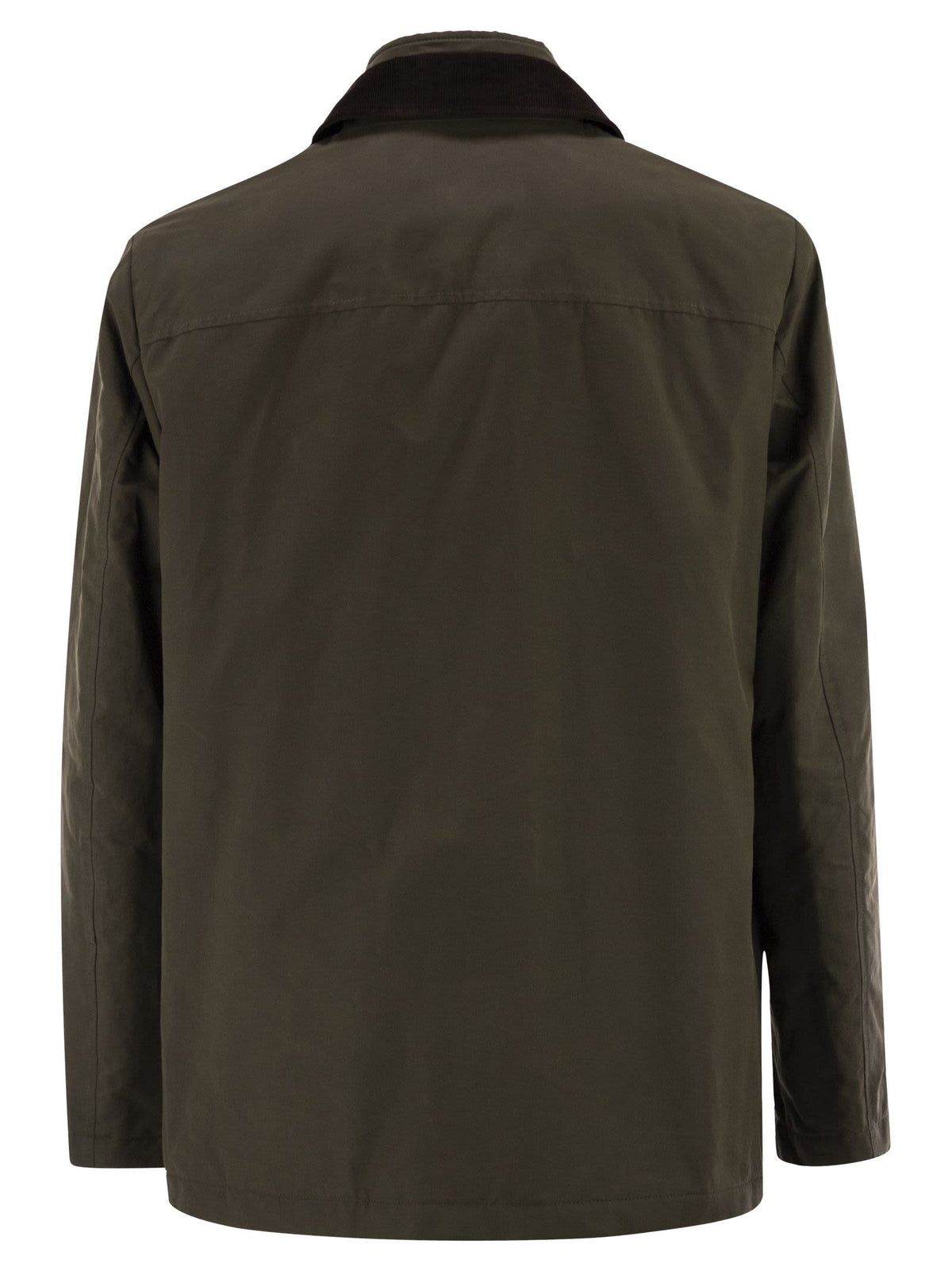 Fay Men Short Morning Raincoat In Cotton And Nylon Faille