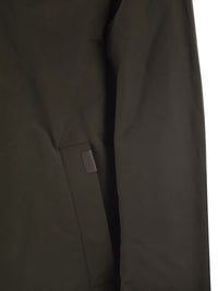Fay Men Short Morning Raincoat In Cotton And Nylon Faille
