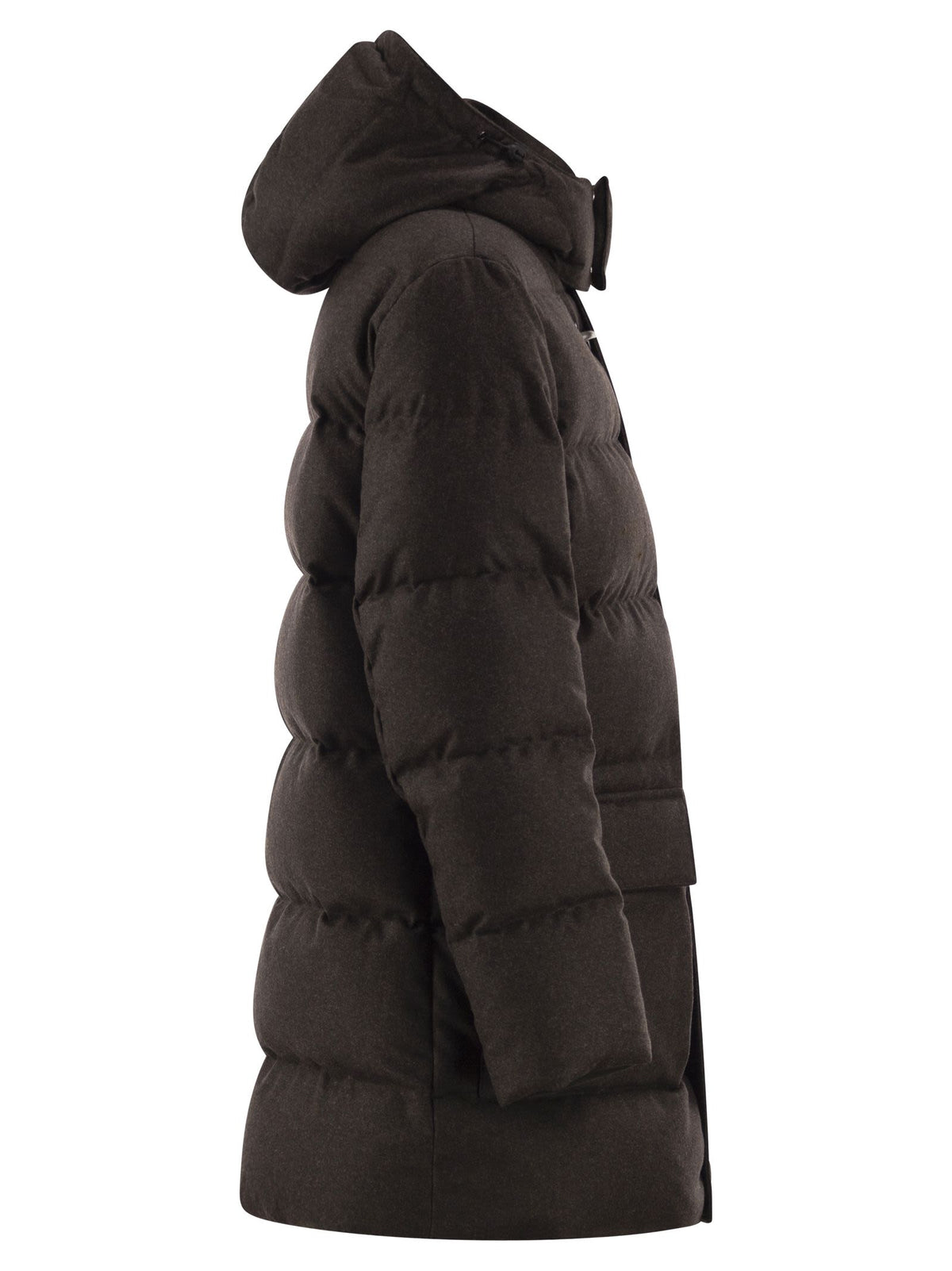 Fay Men Pure Virgin Wool Hooded Down Coat