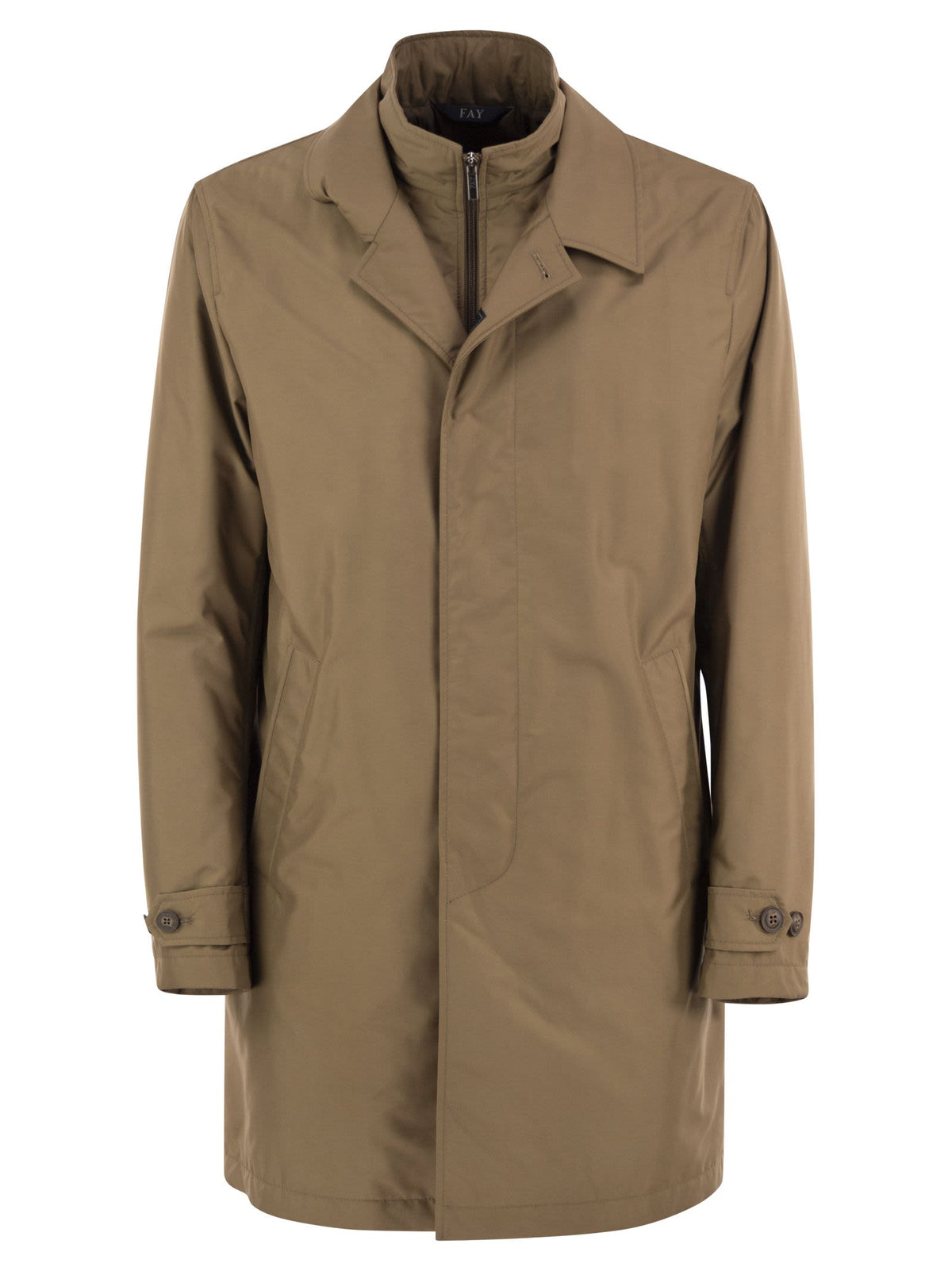 Fay Men Morning Coat - Padded Technical Fabric Coat