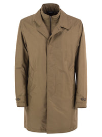 Fay Men Morning Coat - Padded Technical Fabric Coat