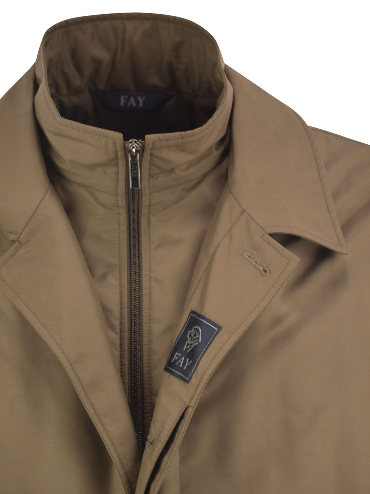 Fay Men Morning Coat - Padded Technical Fabric Coat