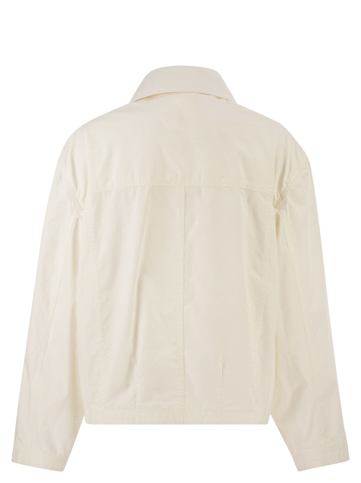 FAY Fay Women Cropped Technical Cotton Jacket With Signature Hook Fastening