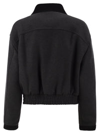Fay Women Cropped Cotton-Blend Jacket With Fay Hooks