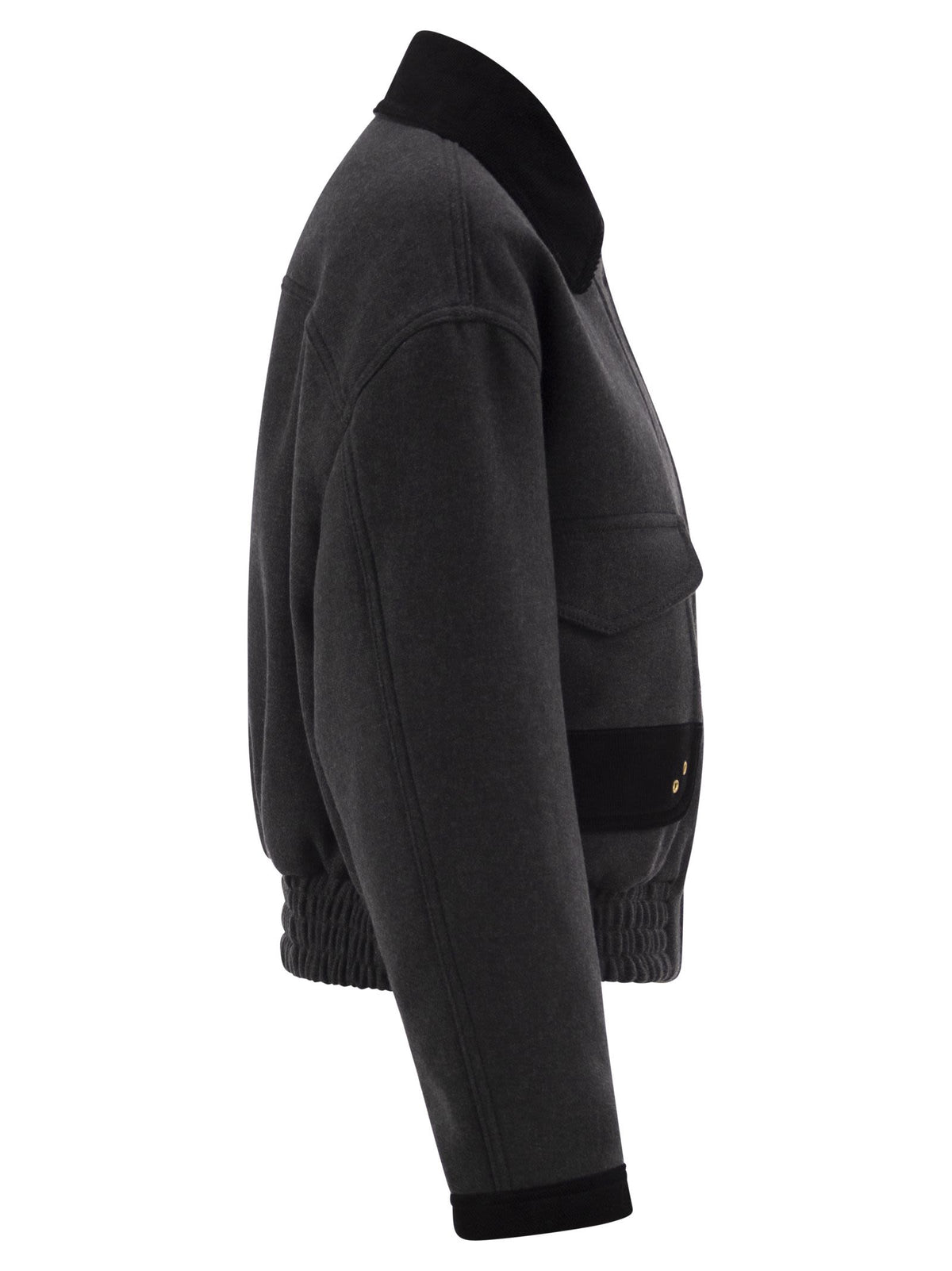 Fay Women Cropped Cotton-Blend Jacket With Fay Hooks