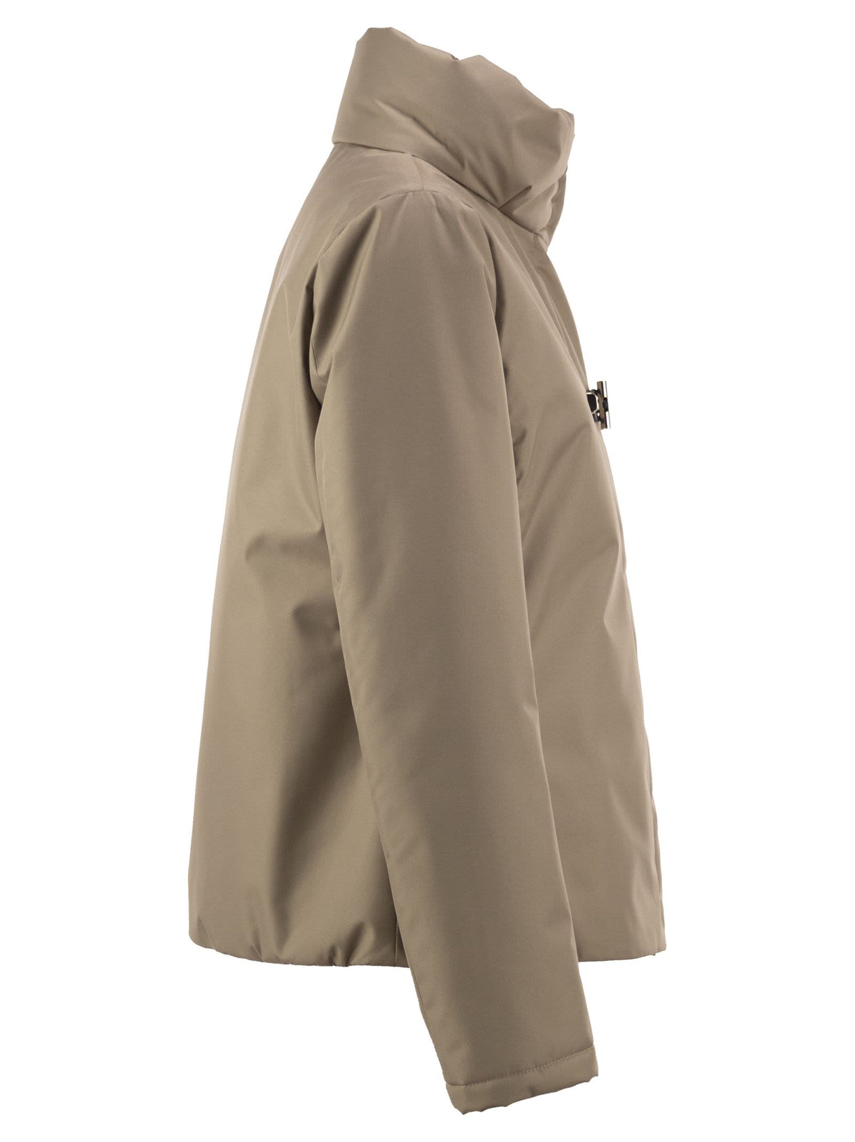 Fay Women Padded Jacket With High Collar And Fay Hook Fastening