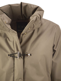 Fay Women Padded Jacket With High Collar And Fay Hook Fastening