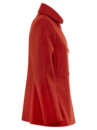 Fay Women Wool-Blend Short Coat With 3 Ganci