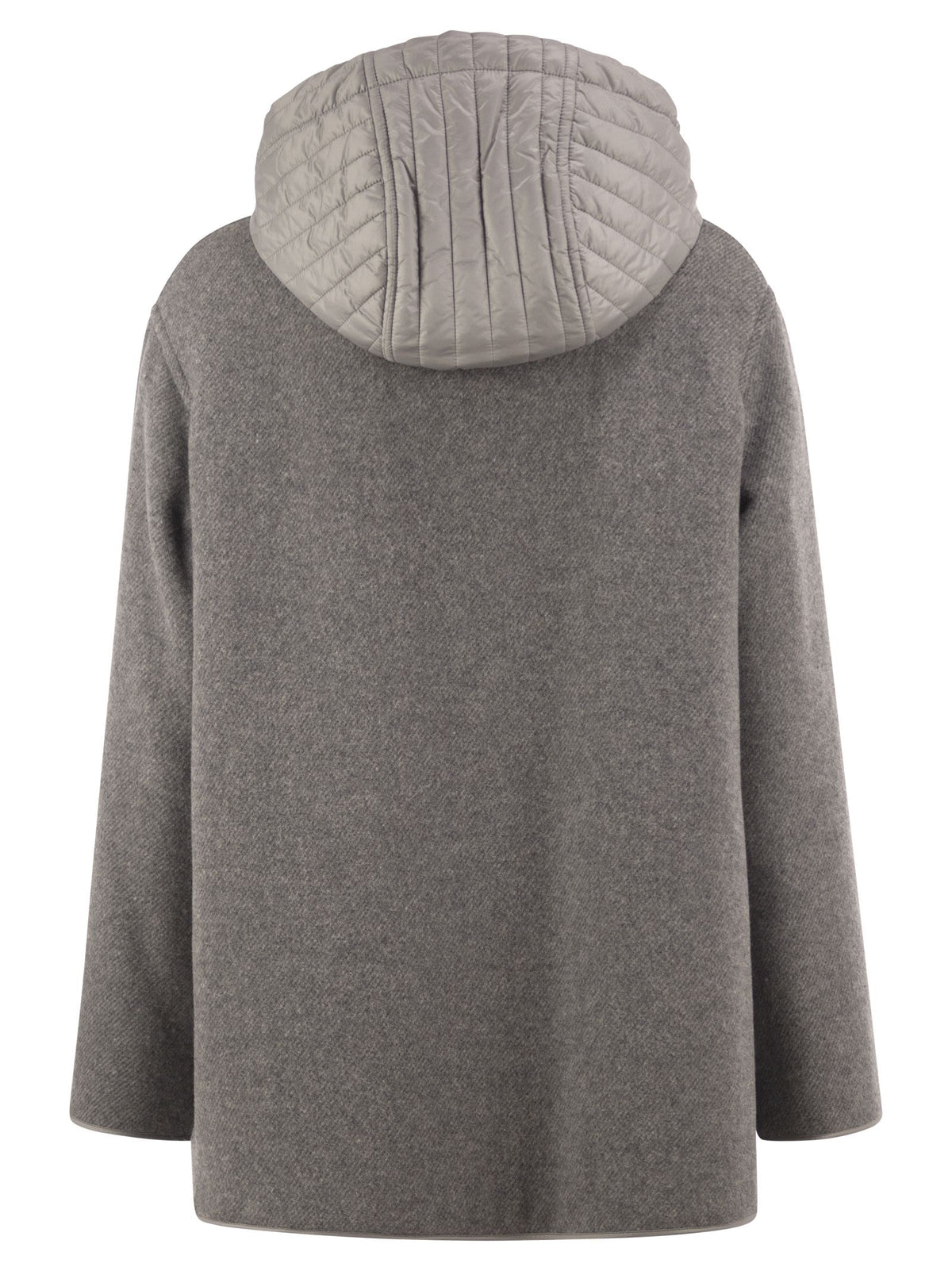 FAY Fay Women Wool-Blend Coat With Padded Hood