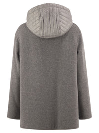 FAY Fay Women Wool-Blend Coat With Padded Hood
