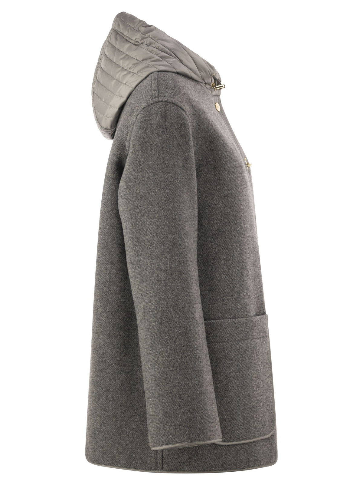 FAY Fay Women Wool-Blend Coat With Padded Hood