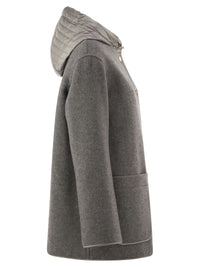 FAY Fay Women Wool-Blend Coat With Padded Hood