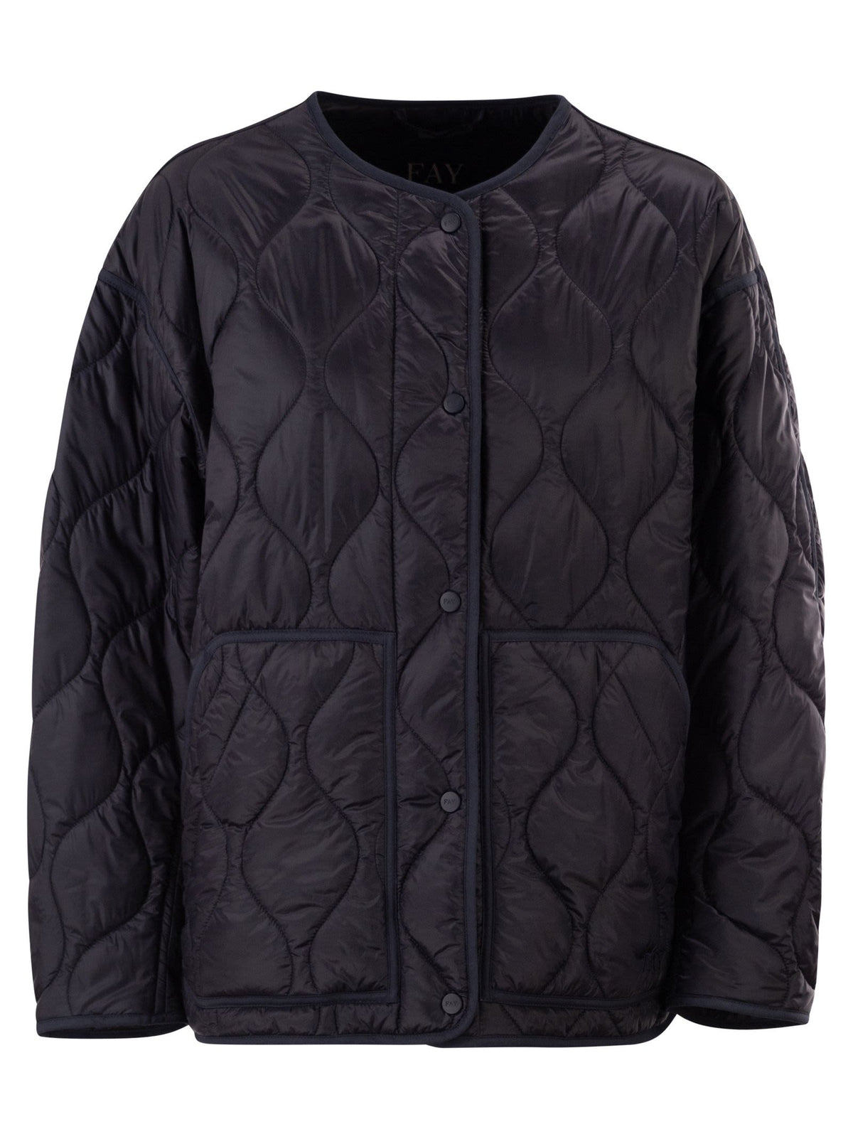 Fay Women Technical Fabric Jacket With Onion Quilting