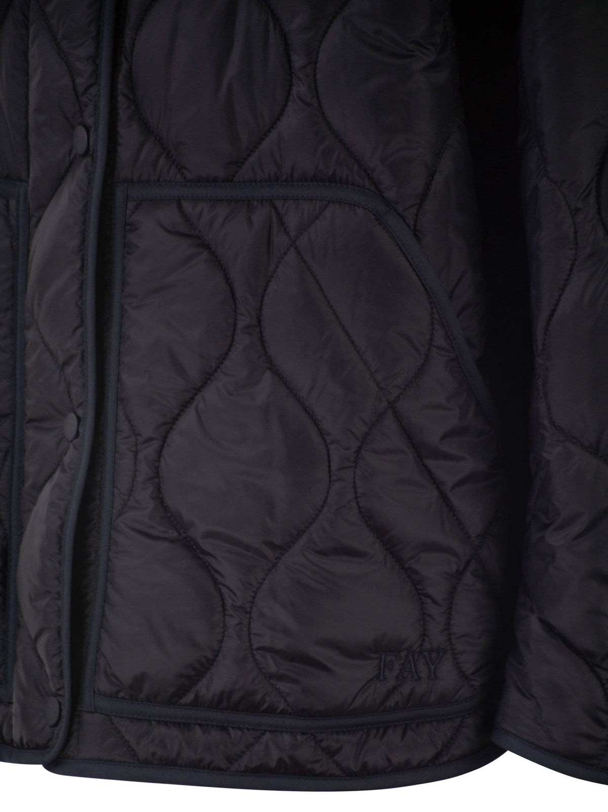 Fay Women Technical Fabric Jacket With Onion Quilting