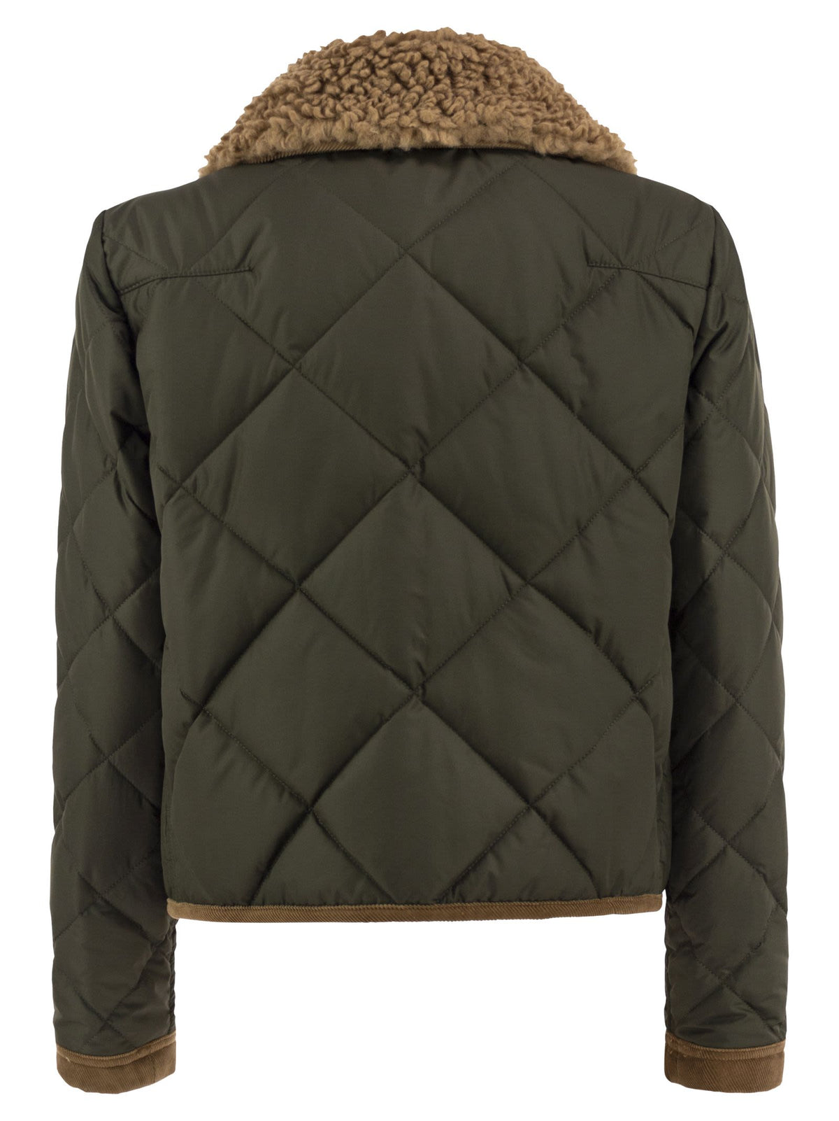 FAY Fay Women Mini 3 Ganci Quilted Jacket With Detachable Collar