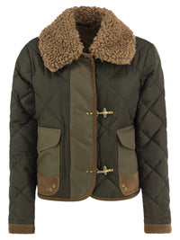 FAY Fay Women Mini 3 Ganci Quilted Jacket With Detachable Collar