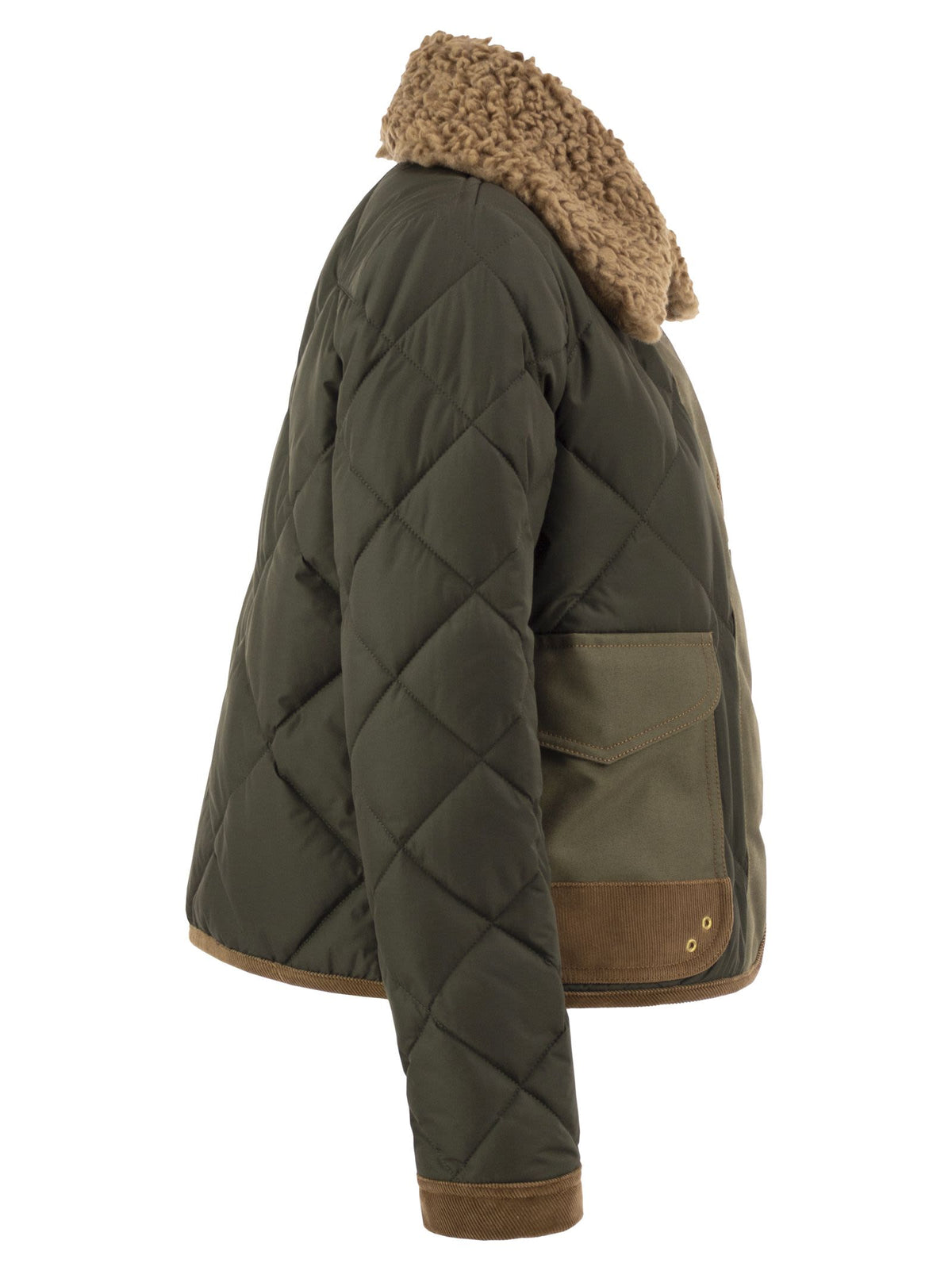 FAY Fay Women Mini 3 Ganci Quilted Jacket With Detachable Collar
