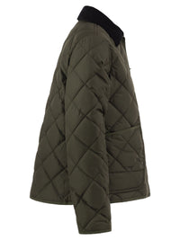 Fay Women Quilted Jacket With Corduroy Collar And Fay Hook