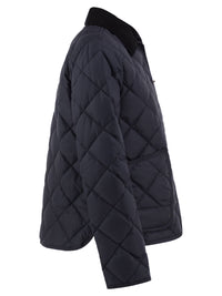 FAY Fay Women Quilted Jacket With Corduroy Collar And Fay Hook