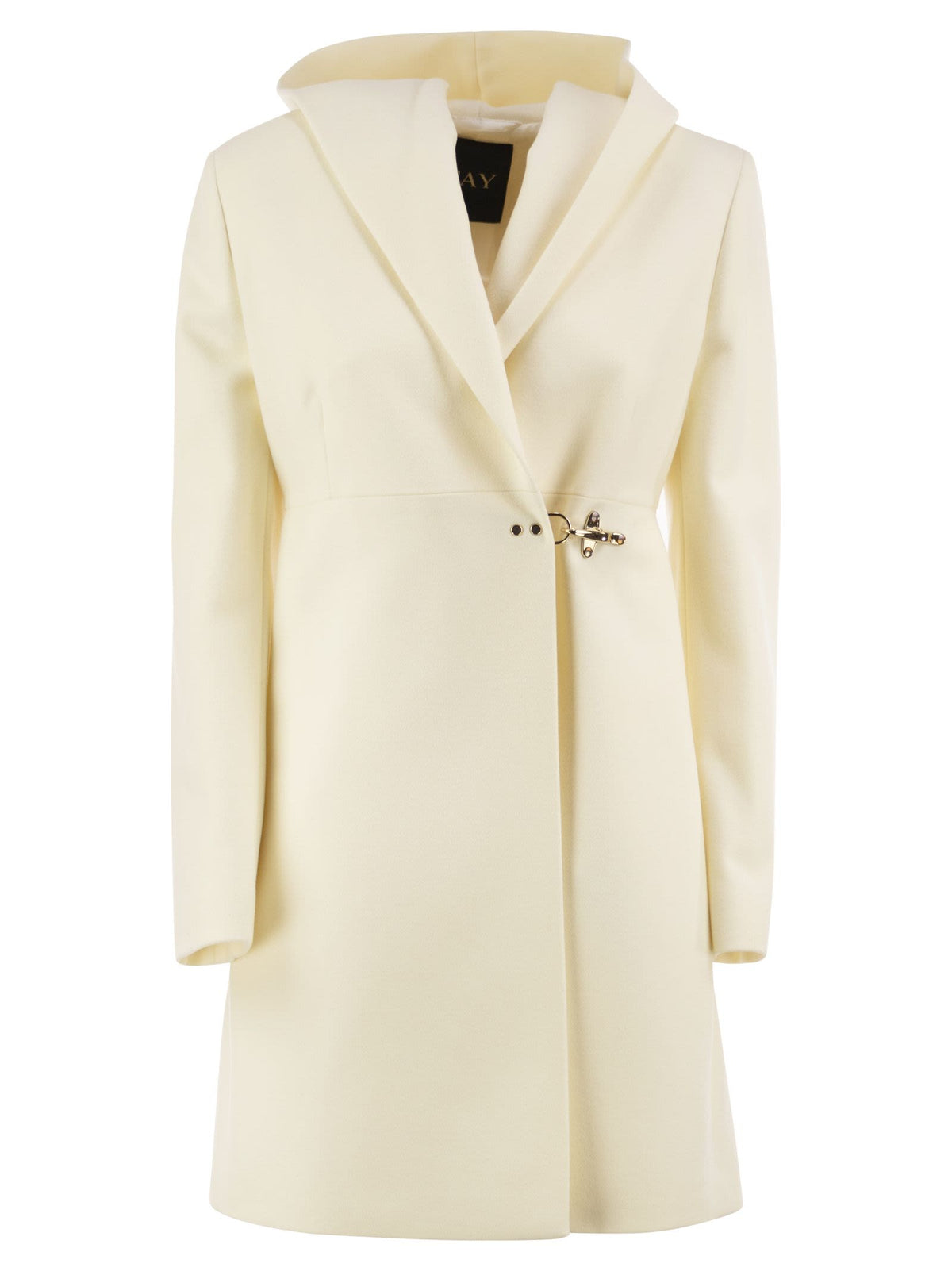 Fay Women Hooded Coat With Fay Hook Fastening