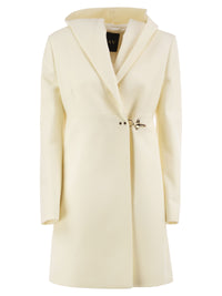 Fay Women Hooded Coat With Fay Hook Fastening