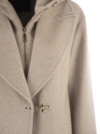 Fay Women Double Front Wool Jersey Coat