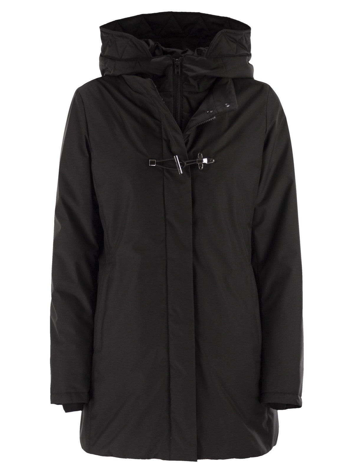 Fay Women Technical Gabardine Toggle Coat
