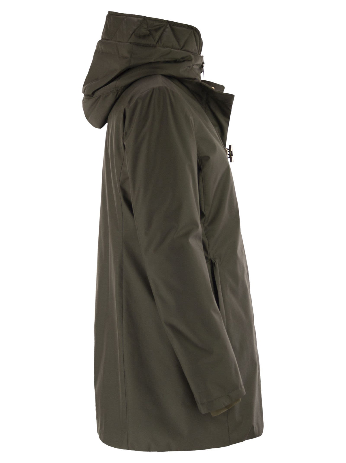 Fay Women Technical Gabardine Toggle Coat