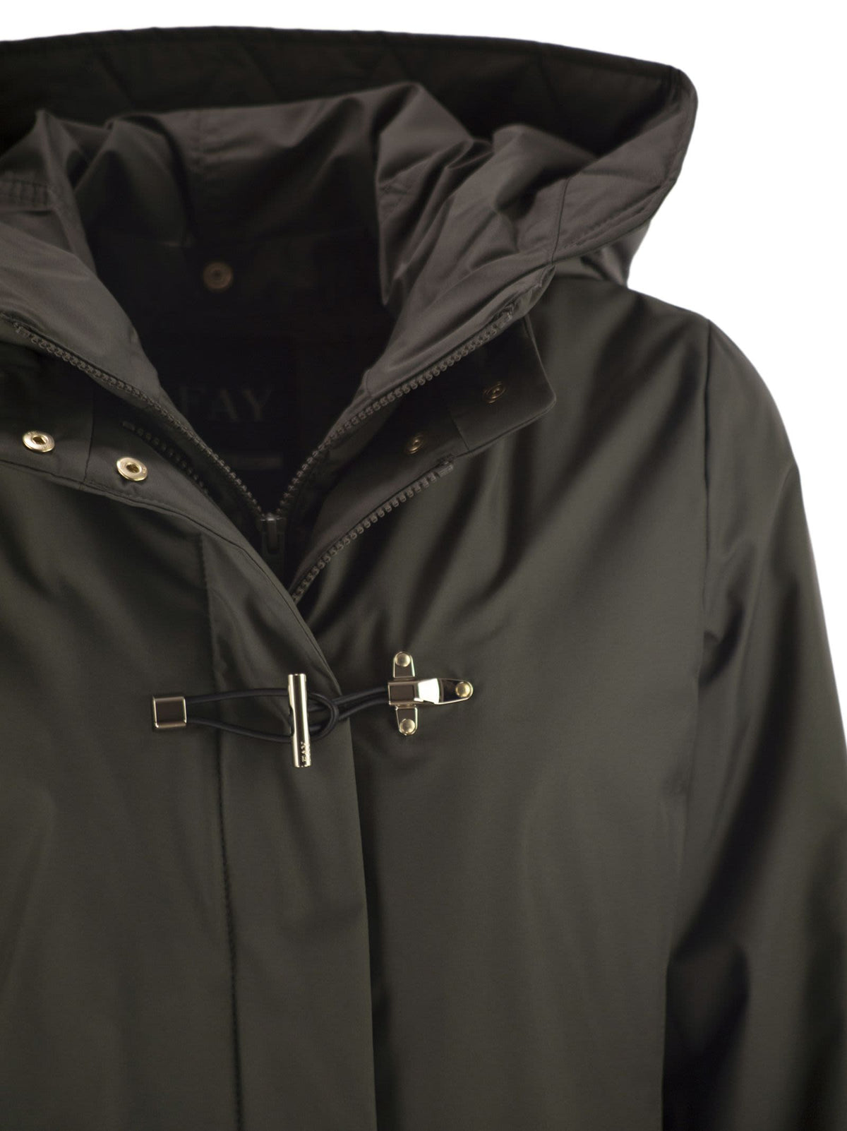 Fay Women Technical Gabardine Toggle Coat