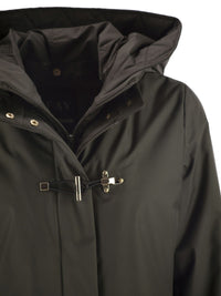 Fay Women Technical Gabardine Toggle Coat