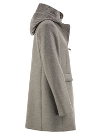 FAY Fay Women Wool-Blend Coat With Padded Bib And Hood
