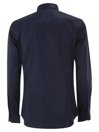 Fay Men Regular Fit Shirt In Stretch Poplin