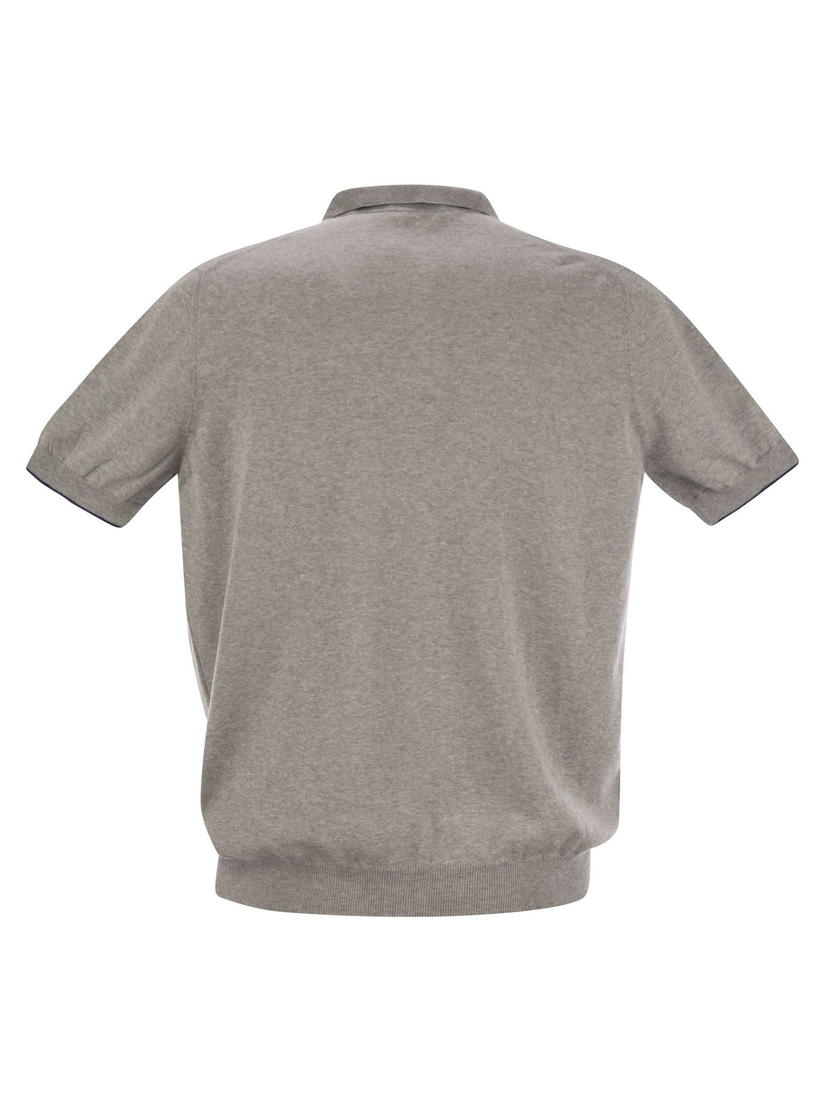 Fay Men Cotton Buttonless Polo Shirt