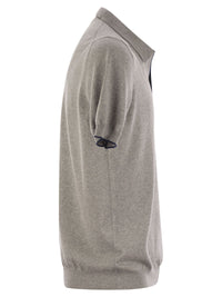Fay Men Cotton Buttonless Polo Shirt