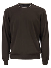 Fay Men Cotton Crew Neck Jumper