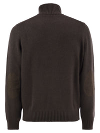 Fay Men Virgin Wool Jumper With High Neck And Hook Fastening