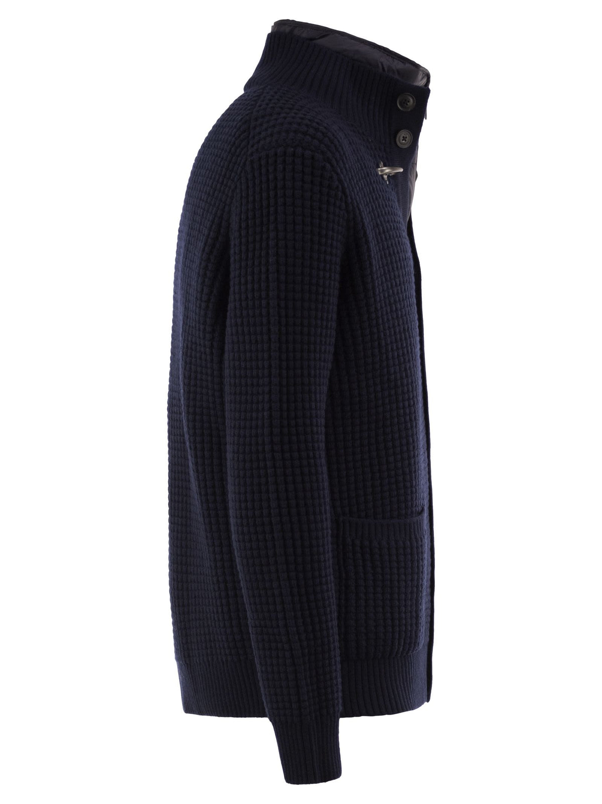 Fay Men Wool Cardigan With Removable Padded Gilet