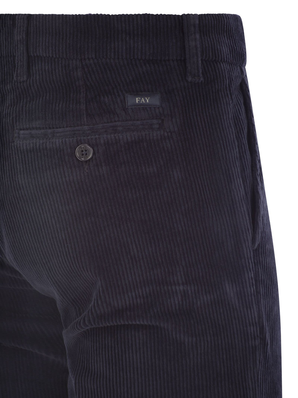 Fay Men Slim Corduroy Trousers