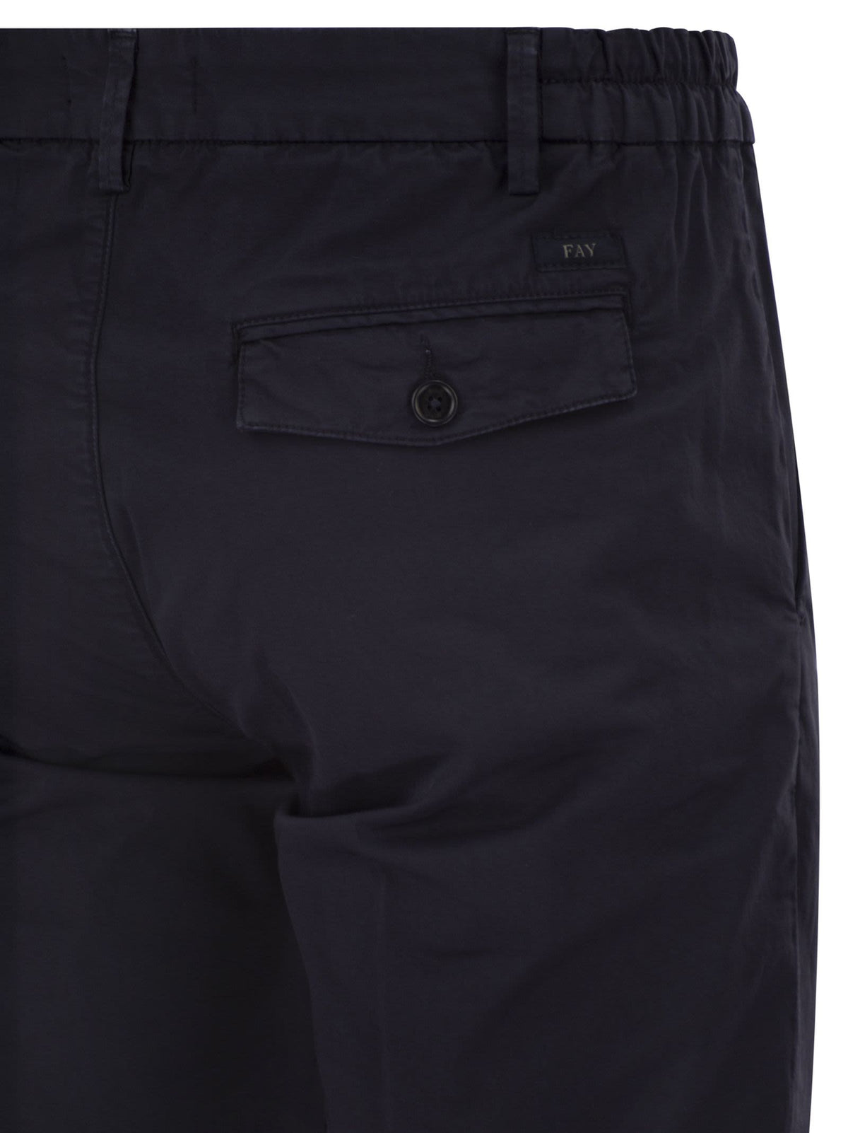 FAY Fay Men Slim Fit Trousers In Stretch Gabardine