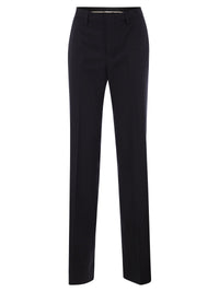 Tagliatore Women Virgin Wool And Silk Tailored Trousers