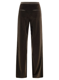 Peserico Women Straight-Leg Stretch Velvet Trousers