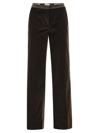 Peserico Women Straight-Leg Stretch Velvet Trousers