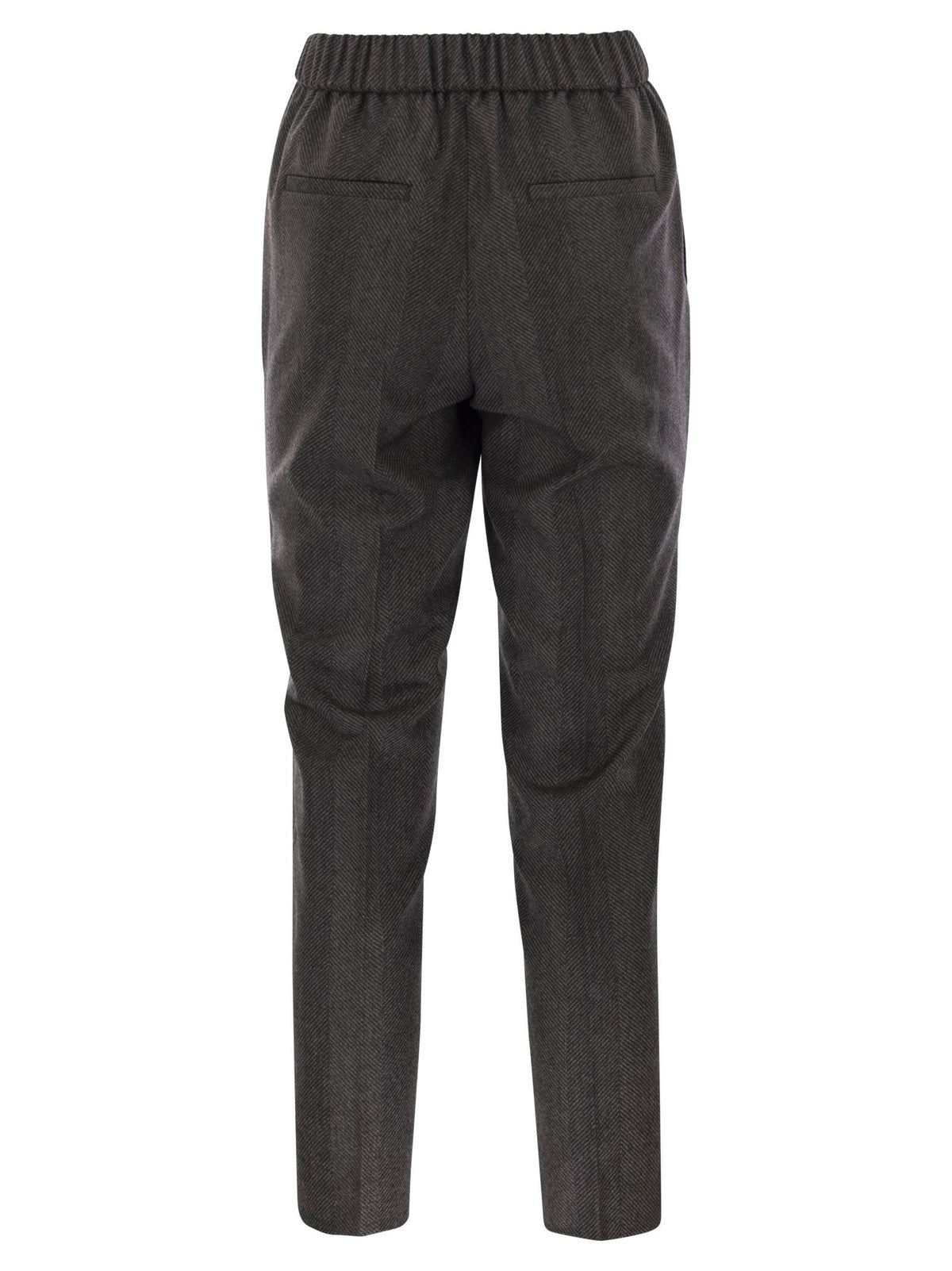 Peserico Women Stretch Virgin Wool Trousers