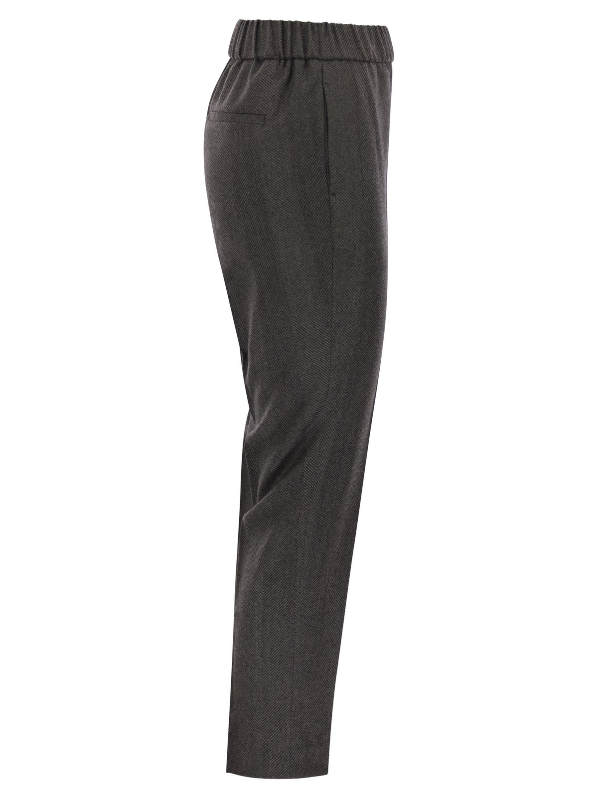 Peserico Women Stretch Virgin Wool Trousers