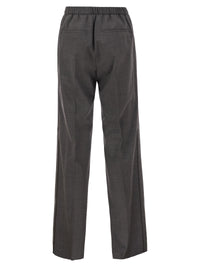 Peserico Women Stretch Wool Trousers With Elasticated Waistband