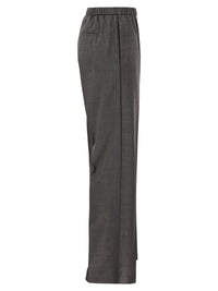 Peserico Women Stretch Wool Trousers With Elasticated Waistband