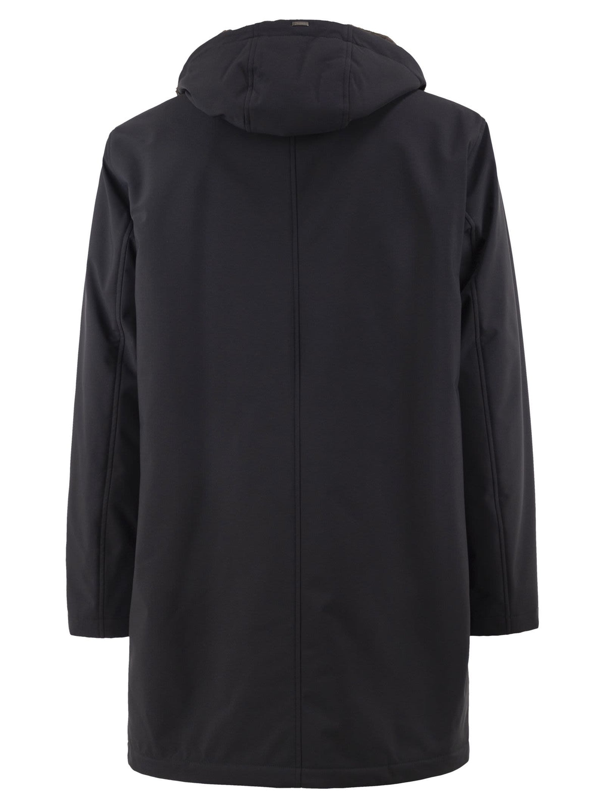 Herno Men Technical Hooded Coat
