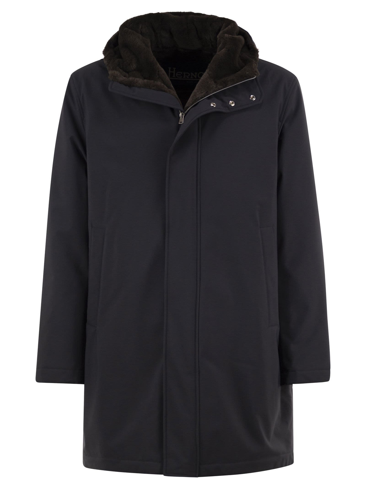 Herno Men Technical Hooded Coat