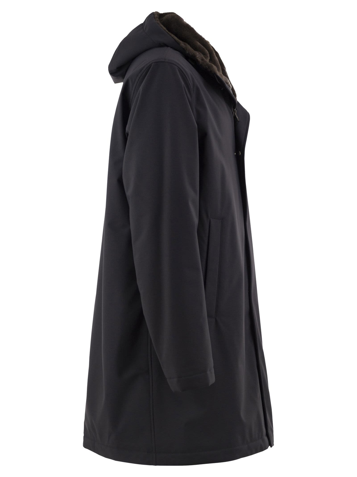 Herno Men Technical Hooded Coat