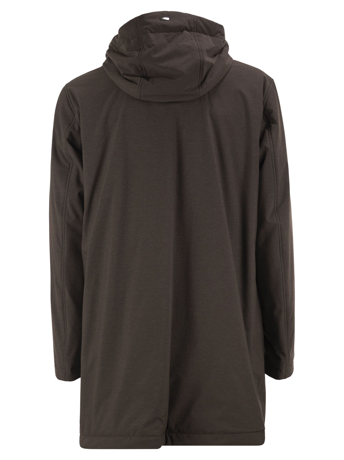 Herno Men Lightweight Stretch Technical Parka With Hood